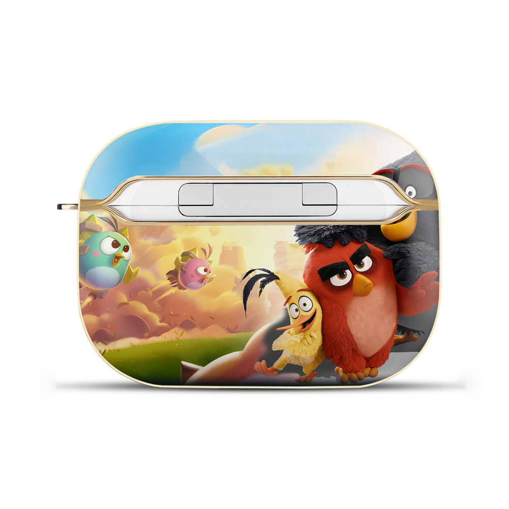 （画像用） Angry Birds アングリーバード 【AirPods Pro用】ハードシェル保護ケース｜耐衝撃・防指紋・カラビナ付き商品仕様