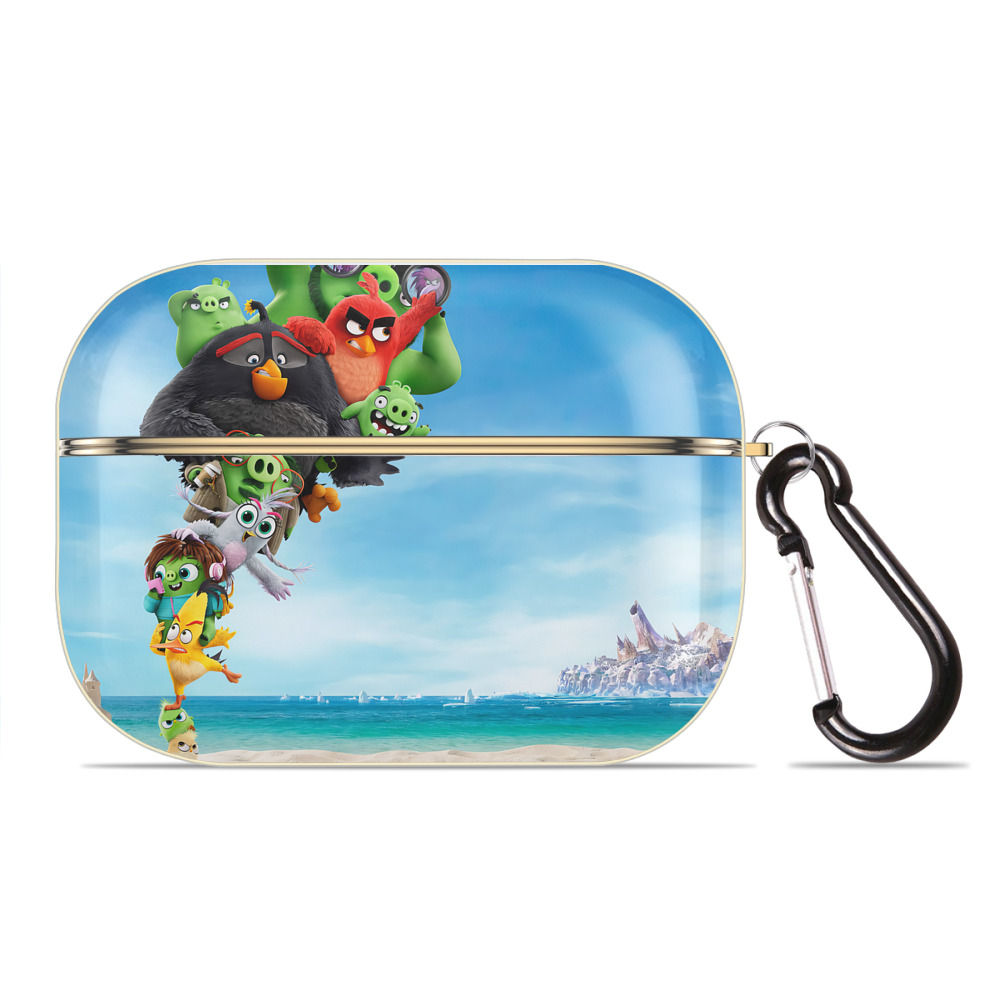 （画像用） Angry Birds アングリーバード 【AirPods Pro用】ハードシェル保護ケース｜耐衝撃・防指紋・カラビナ付き商品仕様