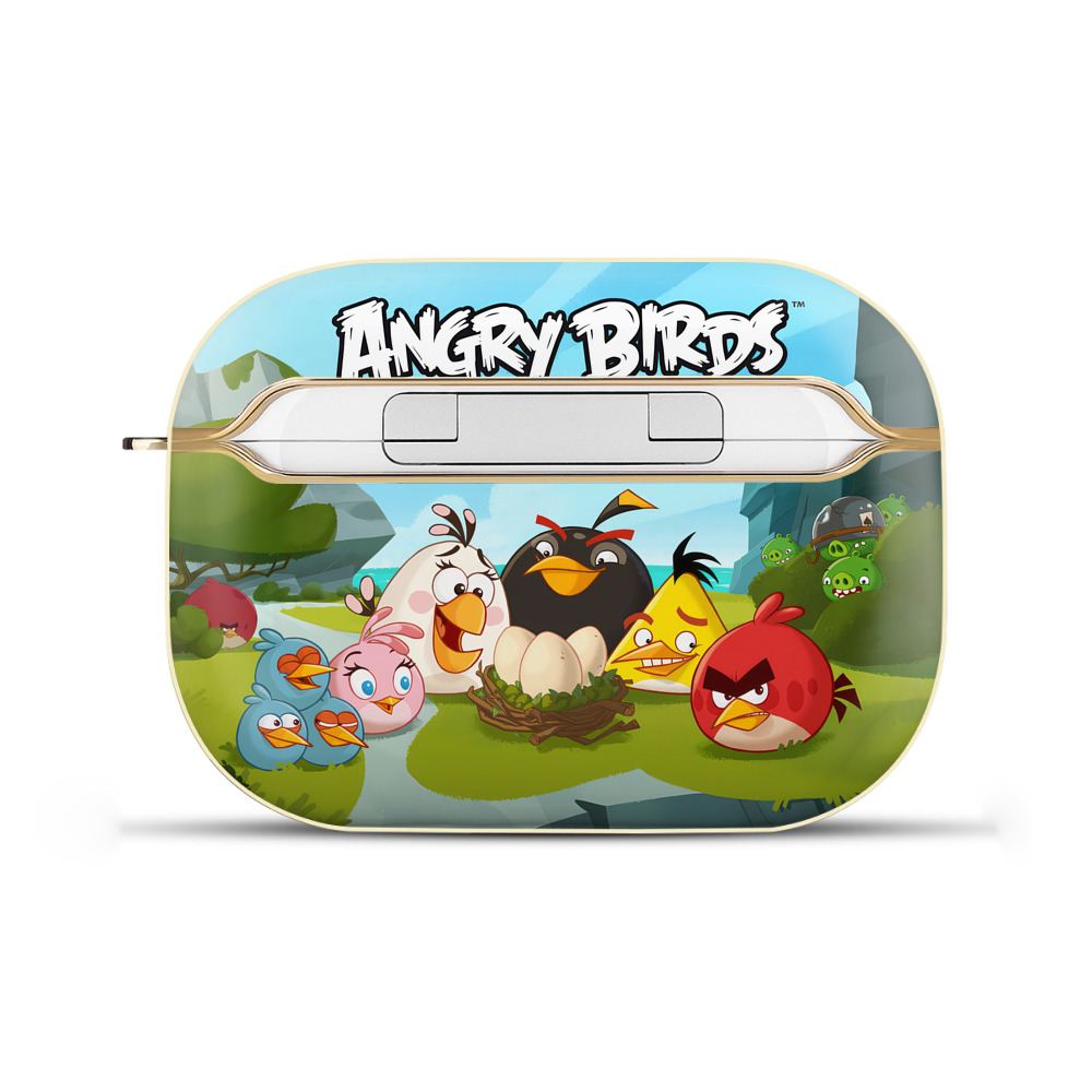 （画像用） Angry Birds アングリーバード 【AirPods Pro用】ハードシェル保護ケース｜耐衝撃・防指紋・カラビナ付き商品仕様