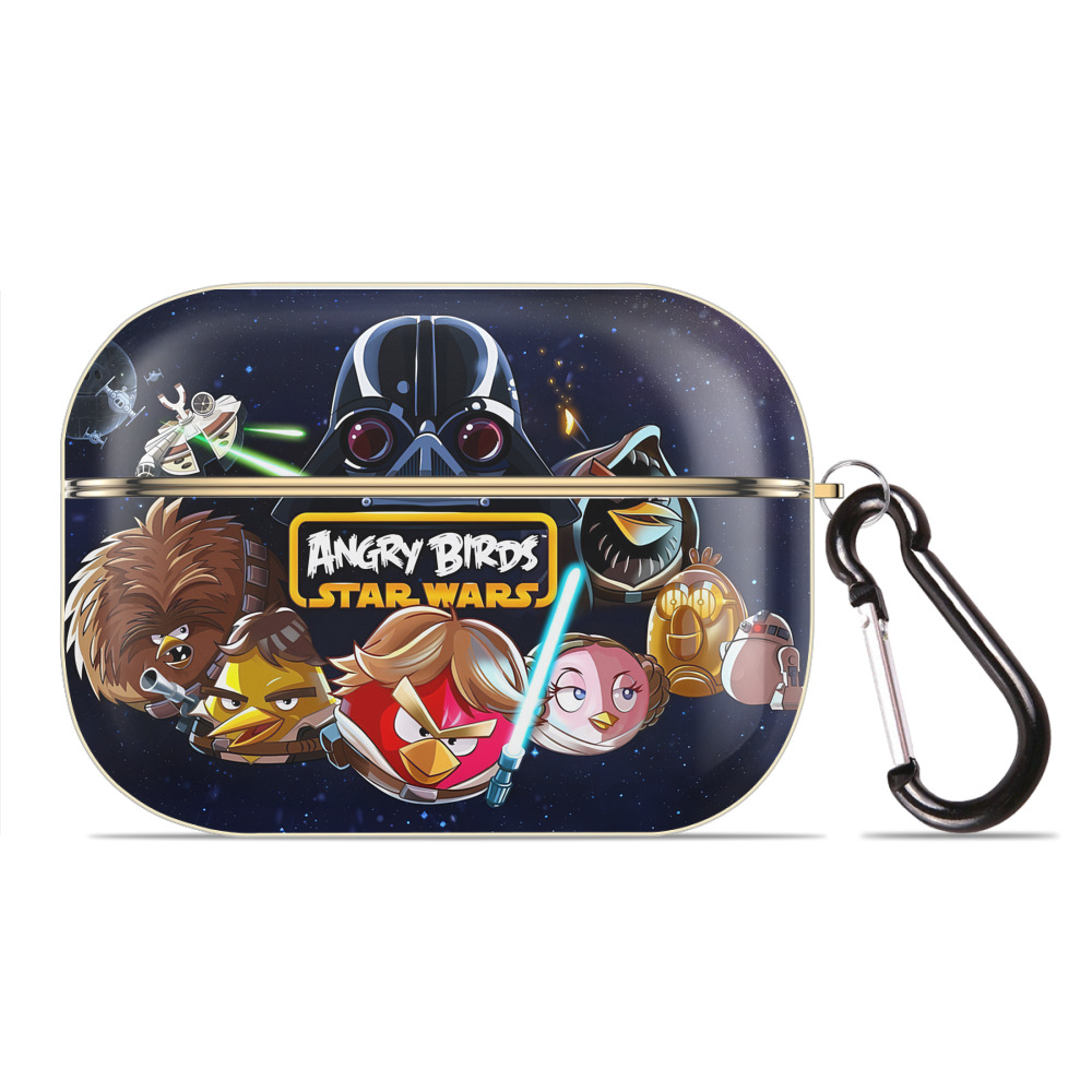 （画像用） Angry Birds アングリーバード 【AirPods Pro用】ハードシェル保護ケース｜耐衝撃・防指紋・カラビナ付き商品仕様