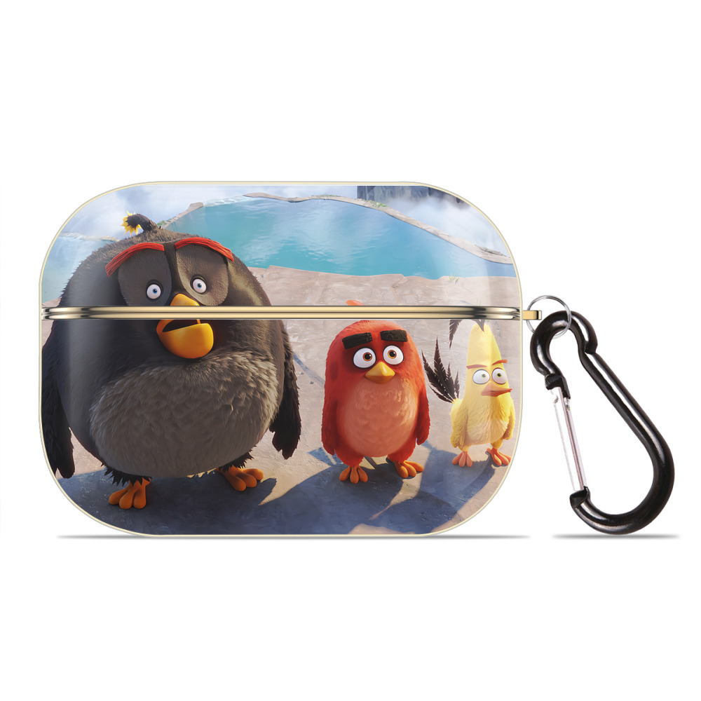 （画像用） Angry Birds アングリーバード 【AirPods Pro用】ハードシェル保護ケース｜耐衝撃・防指紋・カラビナ付き商品仕様