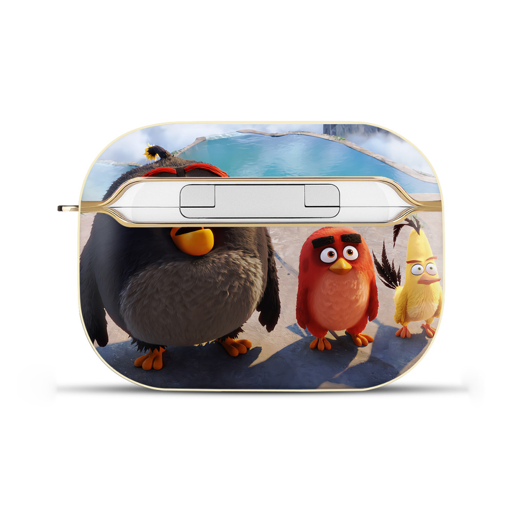 （画像用） Angry Birds アングリーバード 【AirPods Pro用】ハードシェル保護ケース｜耐衝撃・防指紋・カラビナ付き商品仕様