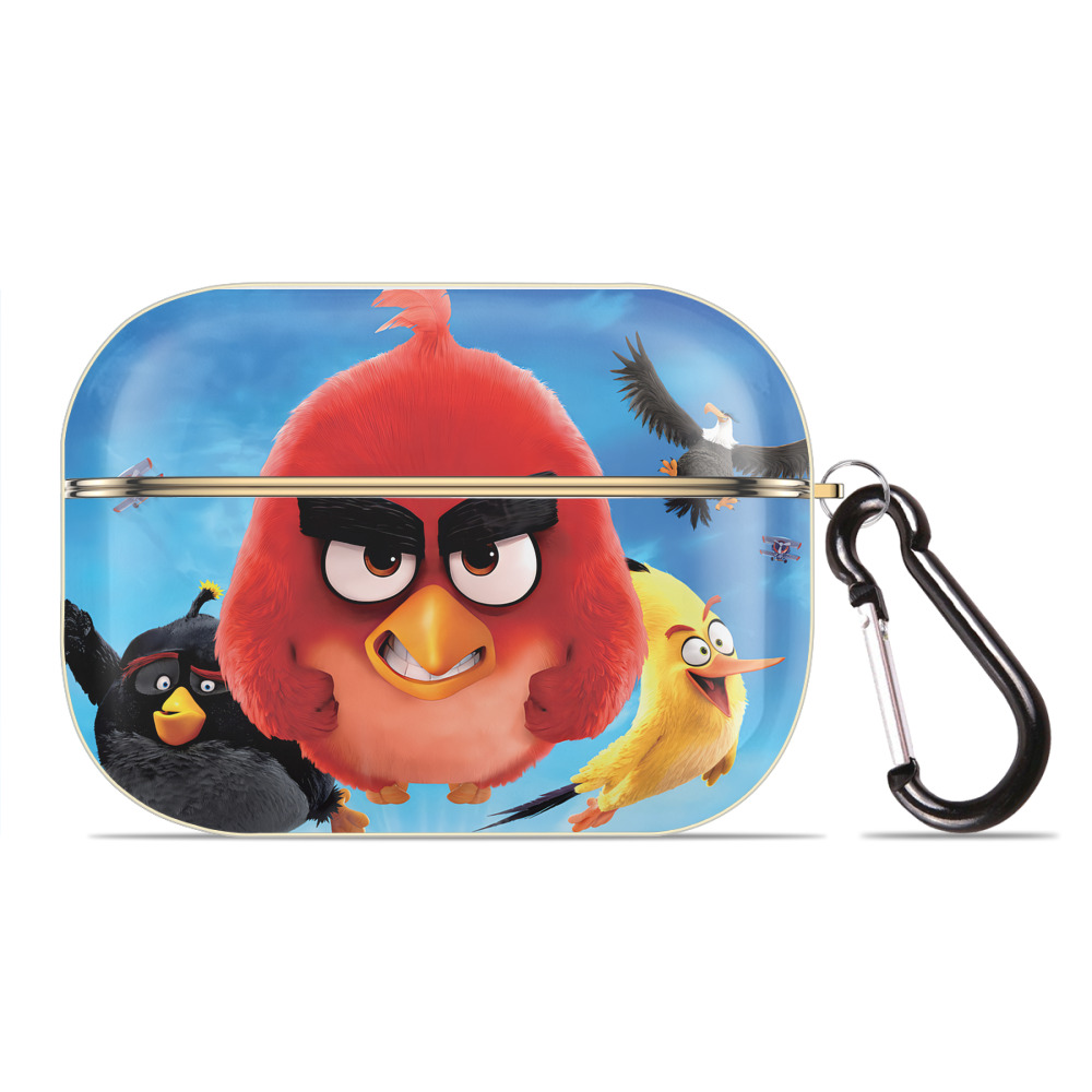 （画像用） Angry Birds アングリーバード 【AirPods Pro用】ハードシェル保護ケース｜耐衝撃・防指紋・カラビナ付き商品仕様