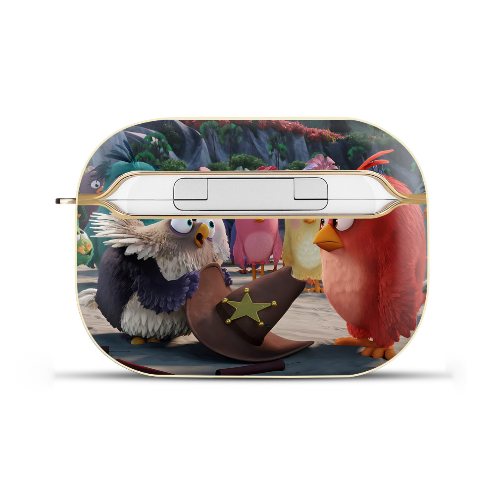 （画像用） Angry Birds アングリーバード 【AirPods Pro用】ハードシェル保護ケース｜耐衝撃・防指紋・カラビナ付き商品仕様