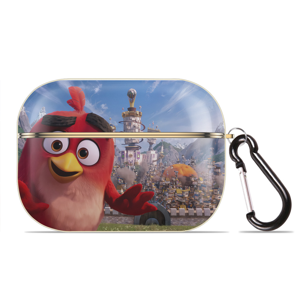 （画像用） Angry Birds アングリーバード 【AirPods Pro用】ハードシェル保護ケース｜耐衝撃・防指紋・カラビナ付き商品仕様