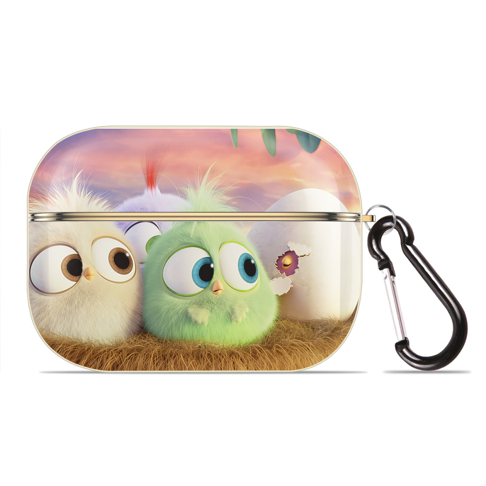 （画像用） Angry Birds アングリーバード 【AirPods Pro用】ハードシェル保護ケース｜耐衝撃・防指紋・カラビナ付き商品仕様