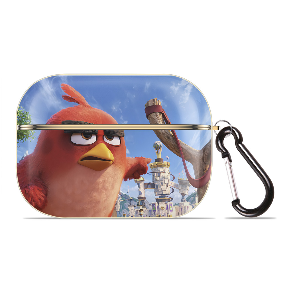 （画像用） Angry Birds アングリーバード 【AirPods Pro用】ハードシェル保護ケース｜耐衝撃・防指紋・カラビナ付き商品仕様