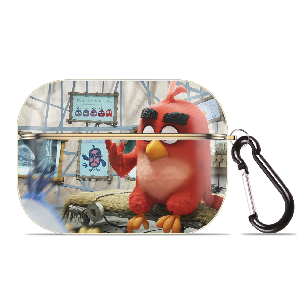 （画像用） Angry Birds アングリーバード 【AirPods Pro用】ハードシェル保護ケース｜耐衝撃・防指紋・カラビナ付き商品仕様