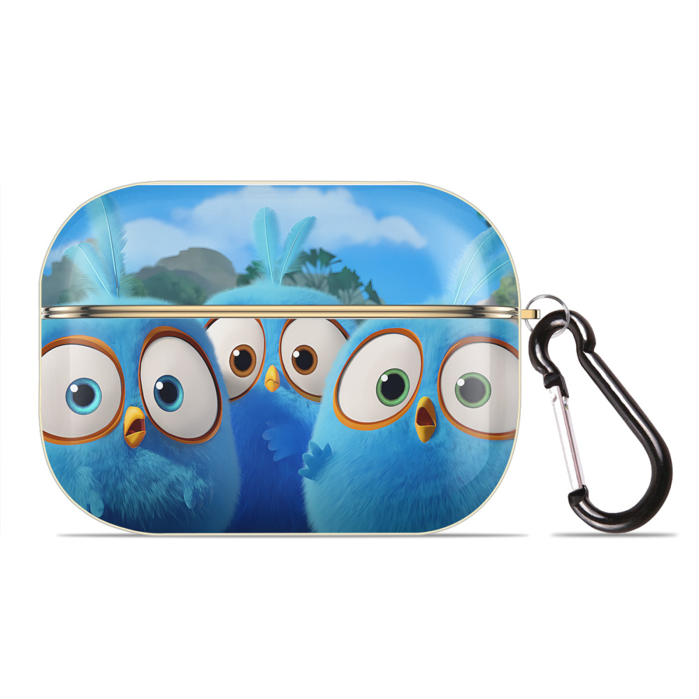 （画像用） Angry Birds アングリーバード 【AirPods Pro用】ハードシェル保護ケース｜耐衝撃・防指紋・カラビナ付き商品仕様