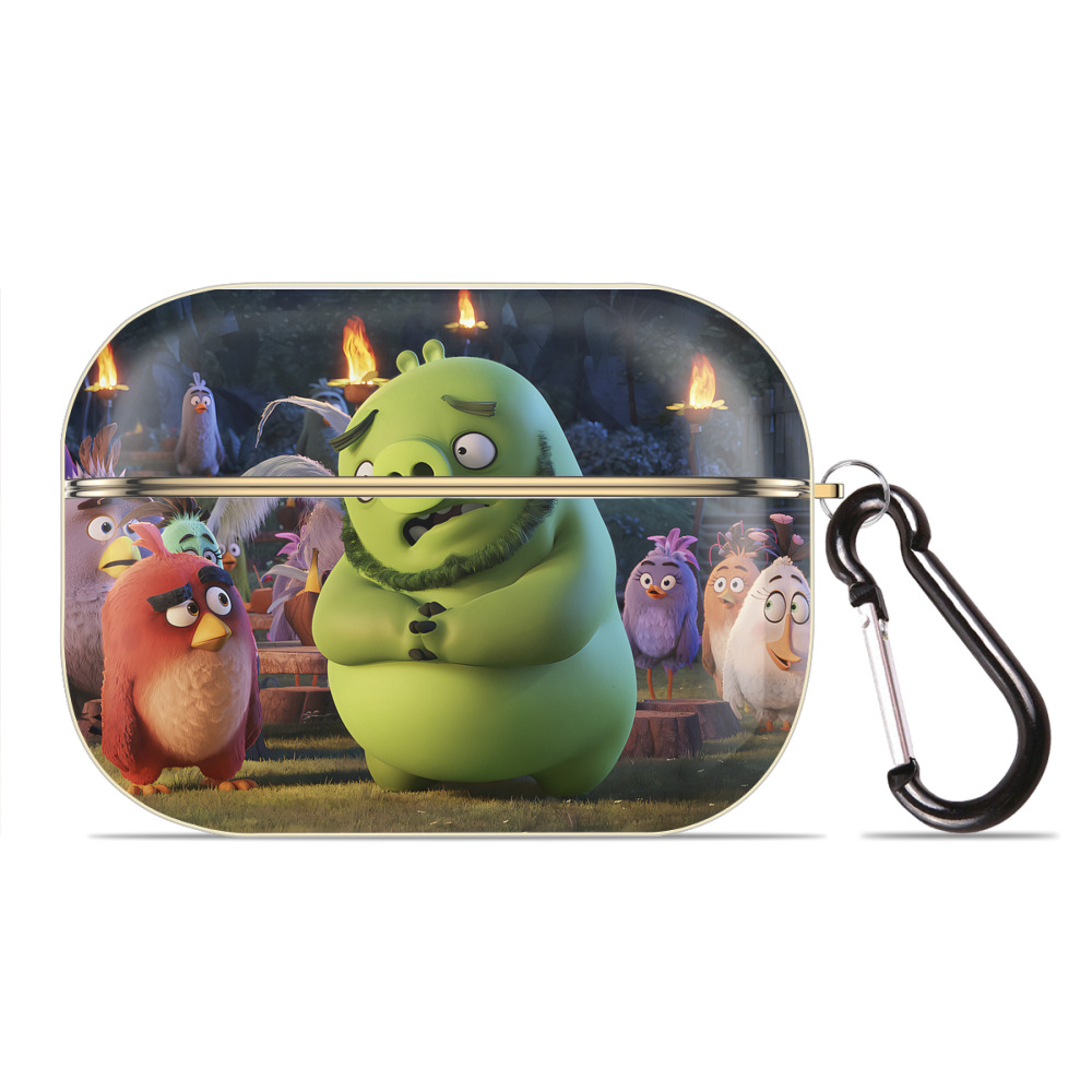 （画像用） Angry Birds アングリーバード 【AirPods Pro用】ハードシェル保護ケース｜耐衝撃・防指紋・カラビナ付き商品仕様