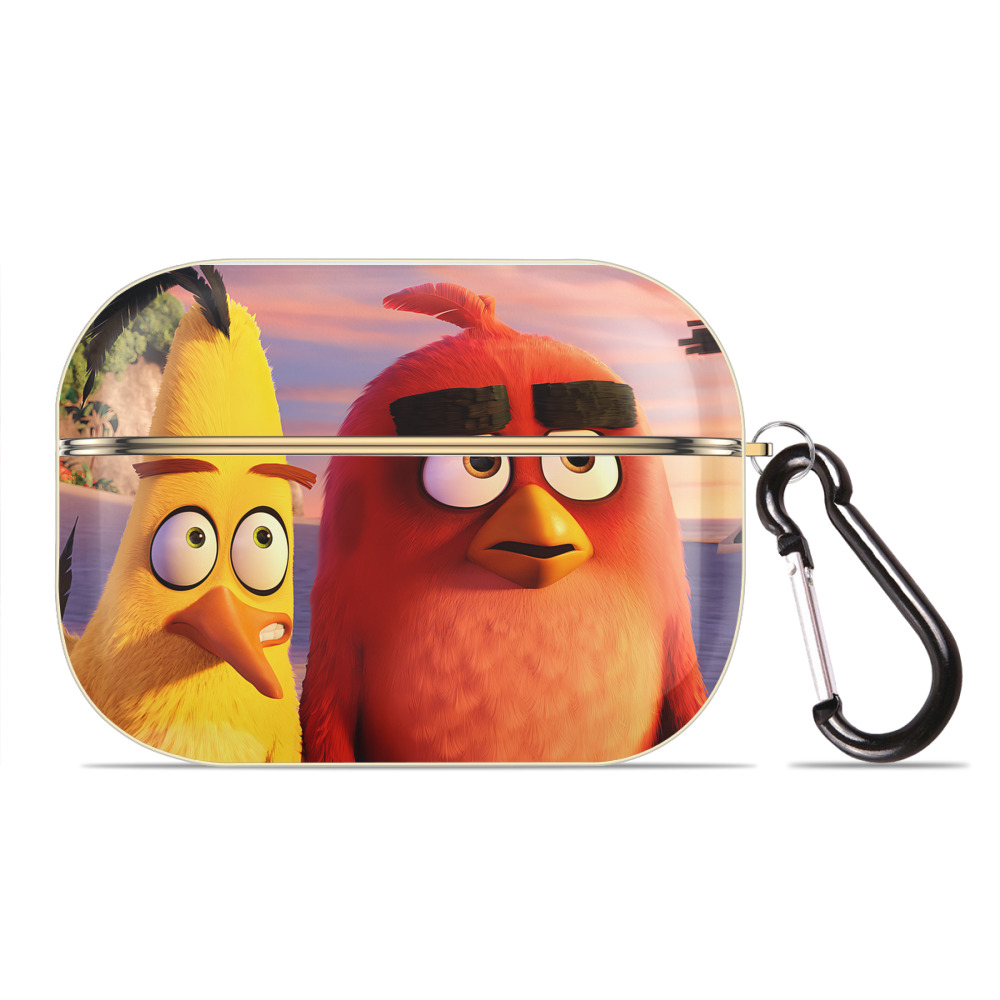 （画像用） Angry Birds アングリーバード 【AirPods Pro用】ハードシェル保護ケース｜耐衝撃・防指紋・カラビナ付き商品仕様