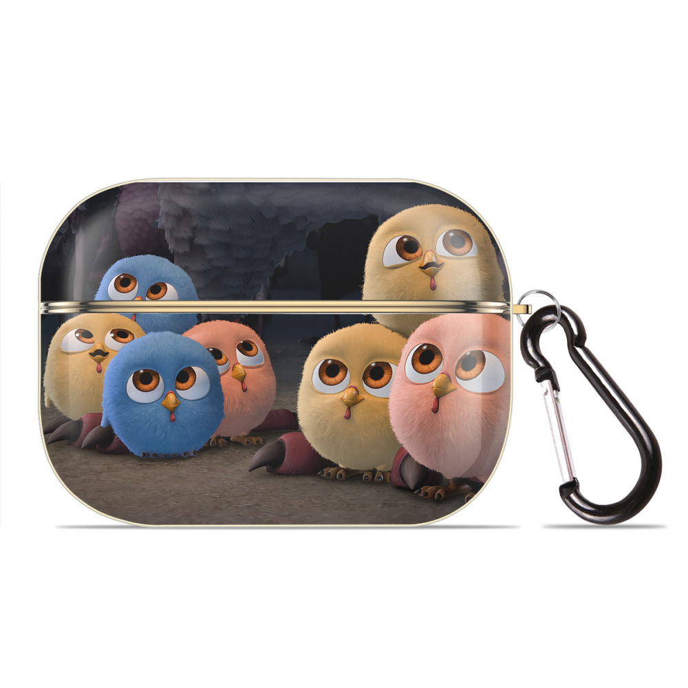 （画像用） Angry Birds アングリーバード 【AirPods Pro用】ハードシェル保護ケース｜耐衝撃・防指紋・カラビナ付き商品仕様