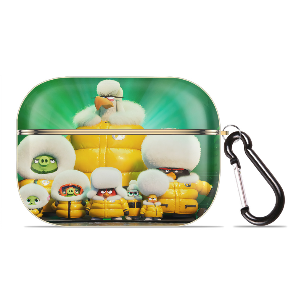 （画像用） Angry Birds アングリーバード 【AirPods Pro用】ハードシェル保護ケース｜耐衝撃・防指紋・カラビナ付き商品仕様