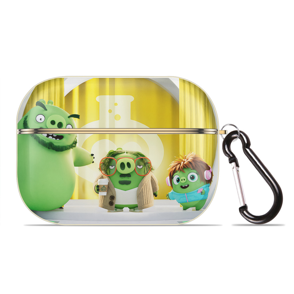 （画像用） Angry Birds アングリーバード 【AirPods Pro用】ハードシェル保護ケース｜耐衝撃・防指紋・カラビナ付き商品仕様