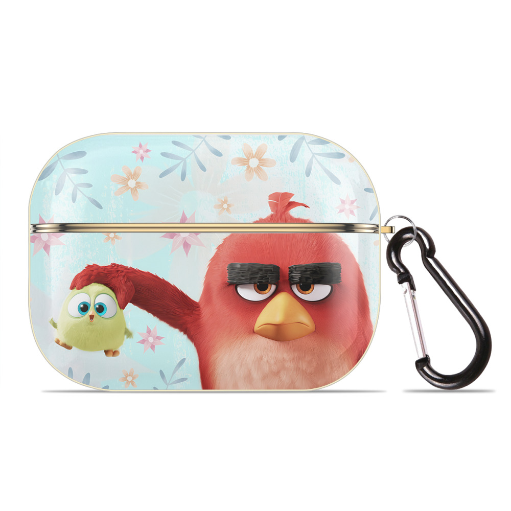 （画像用） Angry Birds アングリーバード 【AirPods Pro用】ハードシェル保護ケース｜耐衝撃・防指紋・カラビナ付き商品仕様