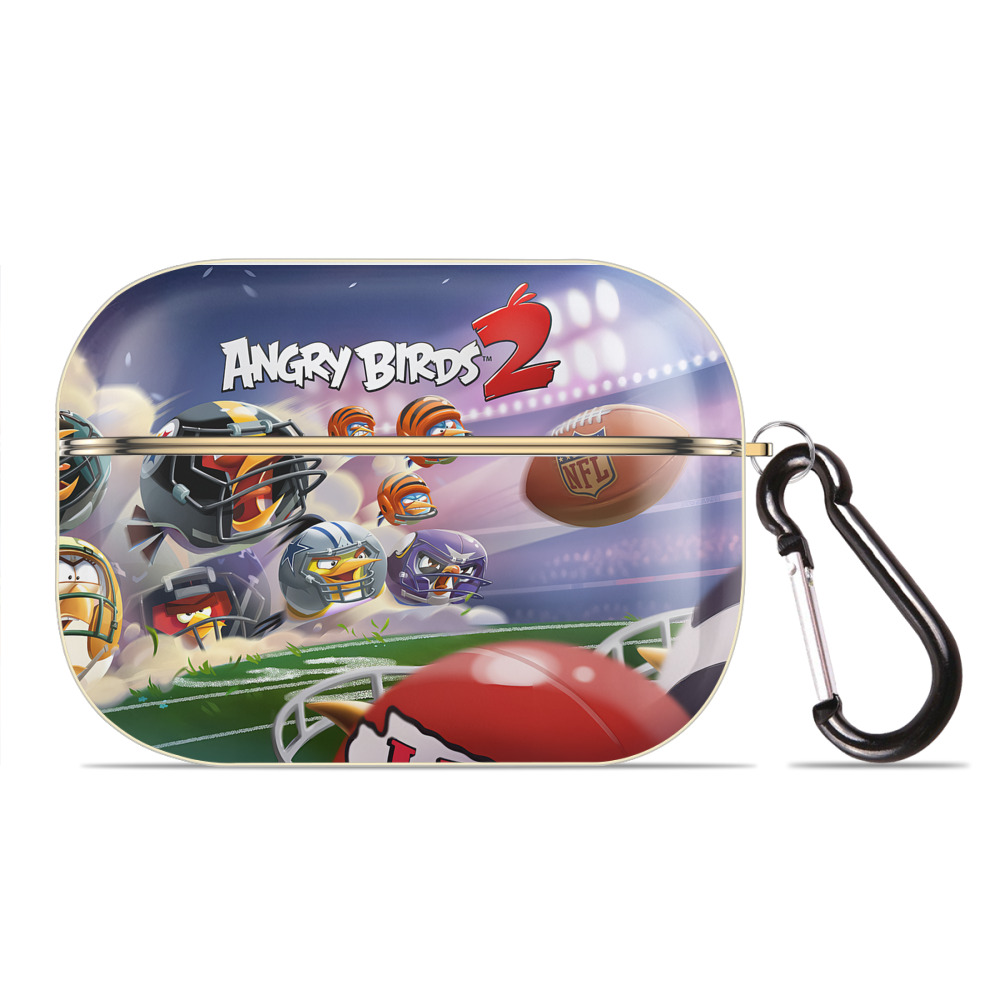 （画像用） Angry Birds アングリーバード 【AirPods Pro用】ハードシェル保護ケース｜耐衝撃・防指紋・カラビナ付き商品仕様