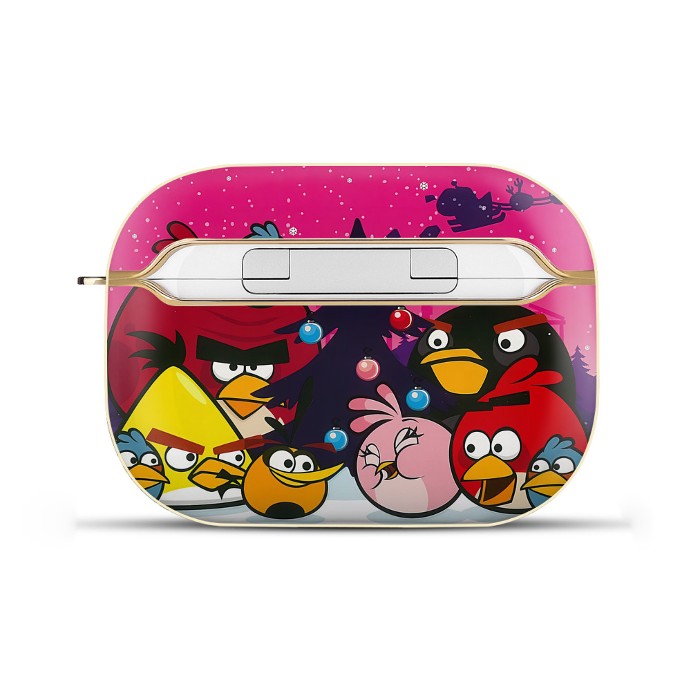 （画像用） Angry Birds アングリーバード 【AirPods Pro用】ハードシェル保護ケース｜耐衝撃・防指紋・カラビナ付き商品仕様