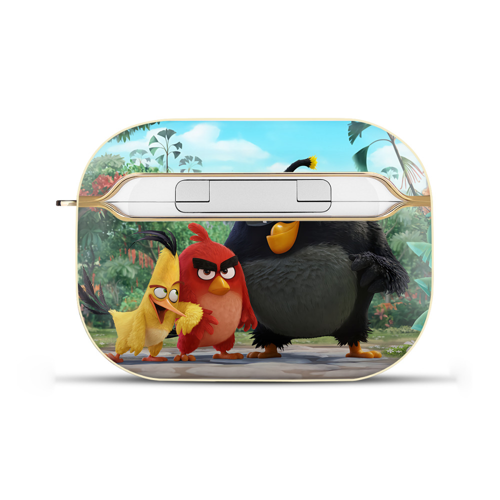 （画像用） Angry Birds アングリーバード 【AirPods Pro用】ハードシェル保護ケース｜耐衝撃・防指紋・カラビナ付き商品仕様