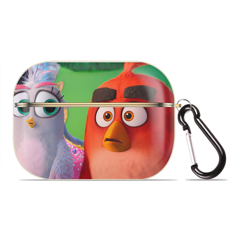 （画像用） Angry Birds アングリーバード 【AirPods Pro用】ハードシェル保護ケース｜耐衝撃・防指紋・カラビナ付き商品仕様