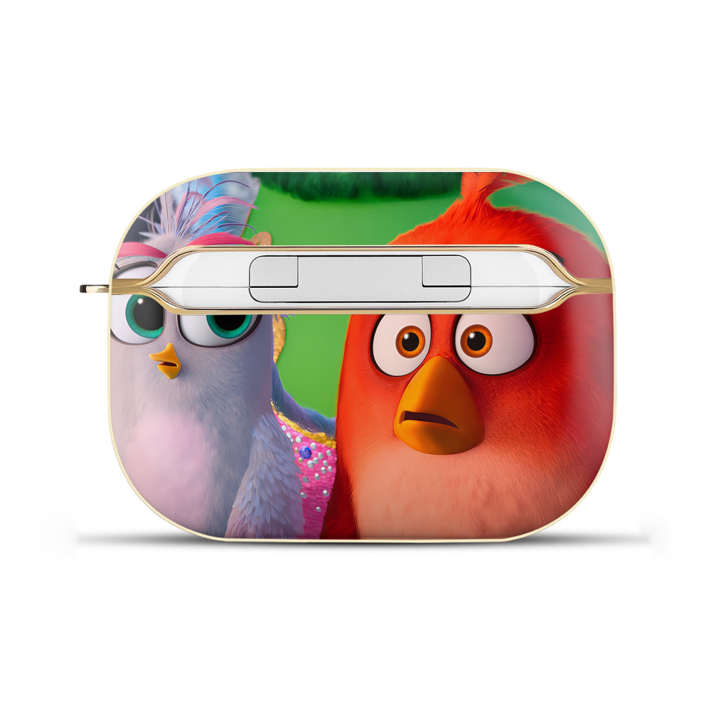 （画像用） Angry Birds アングリーバード 【AirPods Pro用】ハードシェル保護ケース｜耐衝撃・防指紋・カラビナ付き商品仕様