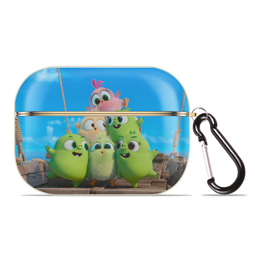 （画像用） Angry Birds アングリーバード 【AirPods Pro用】ハードシェル保護ケース｜耐衝撃・防指紋・カラビナ付き商品仕様