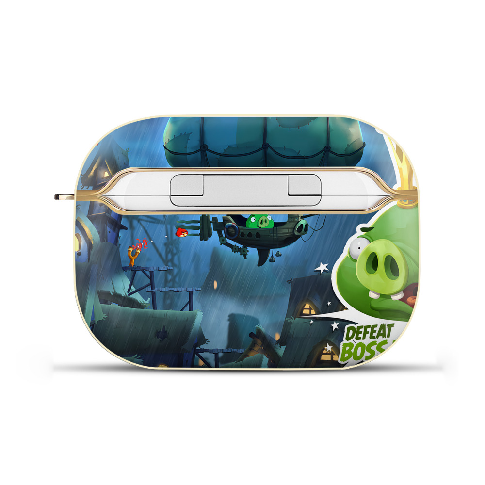 （画像用） Angry Birds アングリーバード 【AirPods Pro用】ハードシェル保護ケース｜耐衝撃・防指紋・カラビナ付き商品仕様