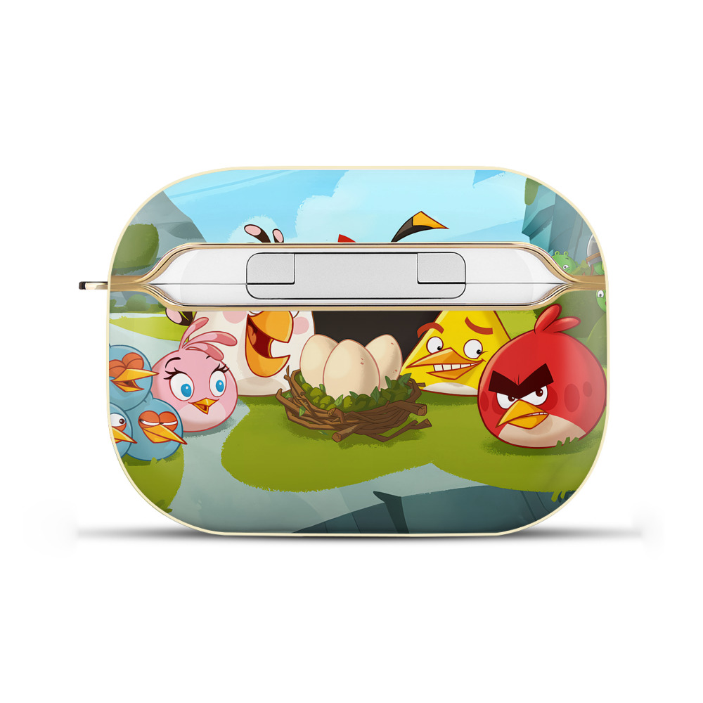 （画像用） Angry Birds アングリーバード 【AirPods Pro用】ハードシェル保護ケース｜耐衝撃・防指紋・カラビナ付き商品仕様