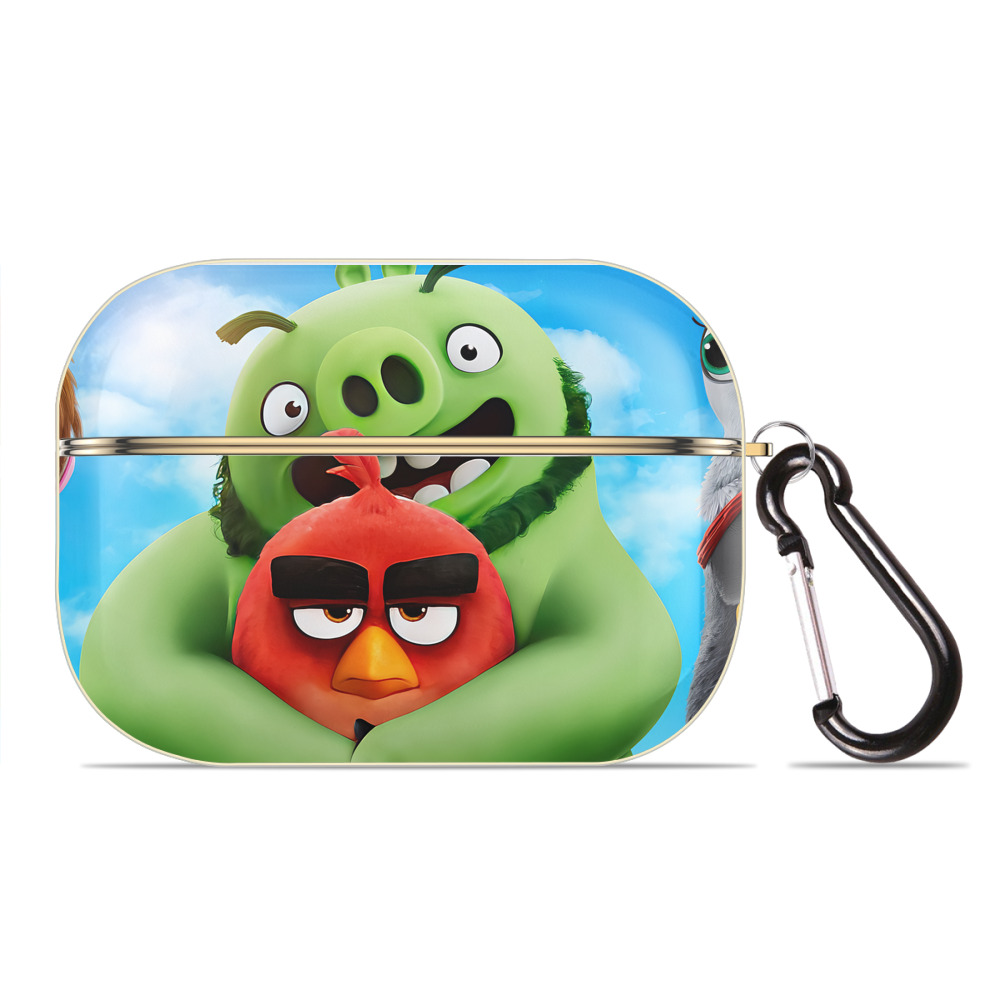 （画像用） Angry Birds アングリーバード 【AirPods Pro用】ハードシェル保護ケース｜耐衝撃・防指紋・カラビナ付き商品仕様