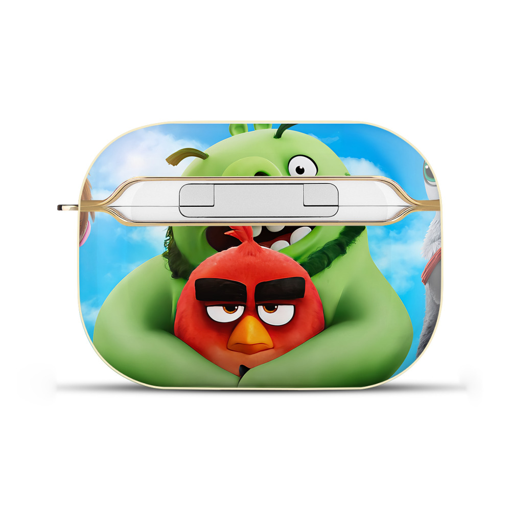 （画像用） Angry Birds アングリーバード 【AirPods Pro用】ハードシェル保護ケース｜耐衝撃・防指紋・カラビナ付き商品仕様