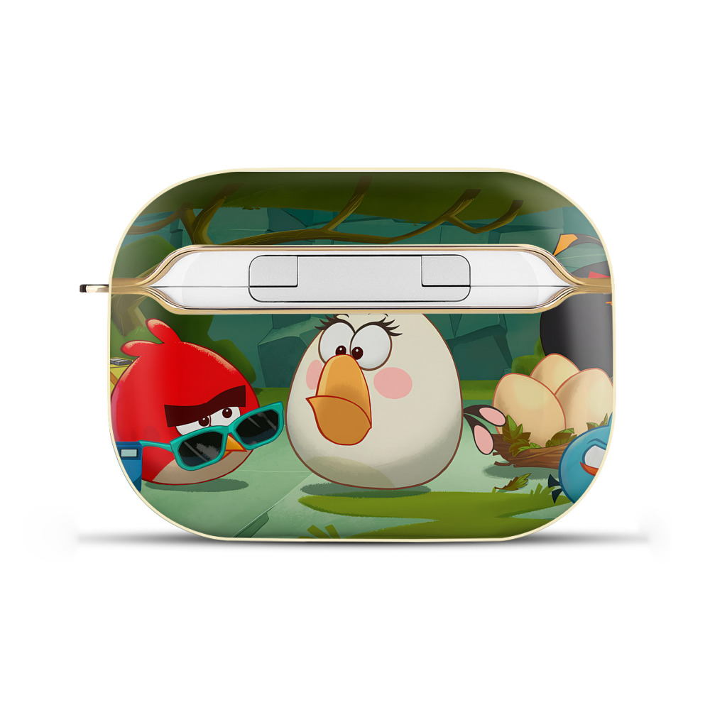 （画像用） Angry Birds アングリーバード 【AirPods Pro用】ハードシェル保護ケース｜耐衝撃・防指紋・カラビナ付き商品仕様