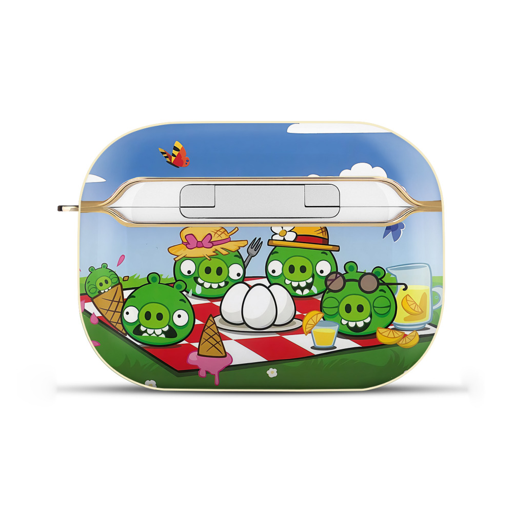 （画像用） Angry Birds アングリーバード 【AirPods Pro用】ハードシェル保護ケース｜耐衝撃・防指紋・カラビナ付き商品仕様