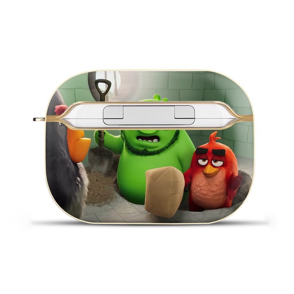 （画像用） Angry Birds アングリーバード 【AirPods Pro用】ハードシェル保護ケース｜耐衝撃・防指紋・カラビナ付き商品仕様