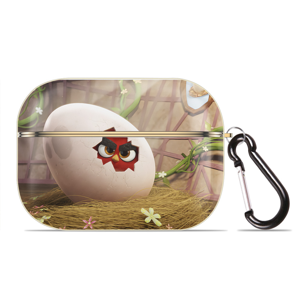 （画像用） Angry Birds アングリーバード 【AirPods Pro用】ハードシェル保護ケース｜耐衝撃・防指紋・カラビナ付き商品仕様