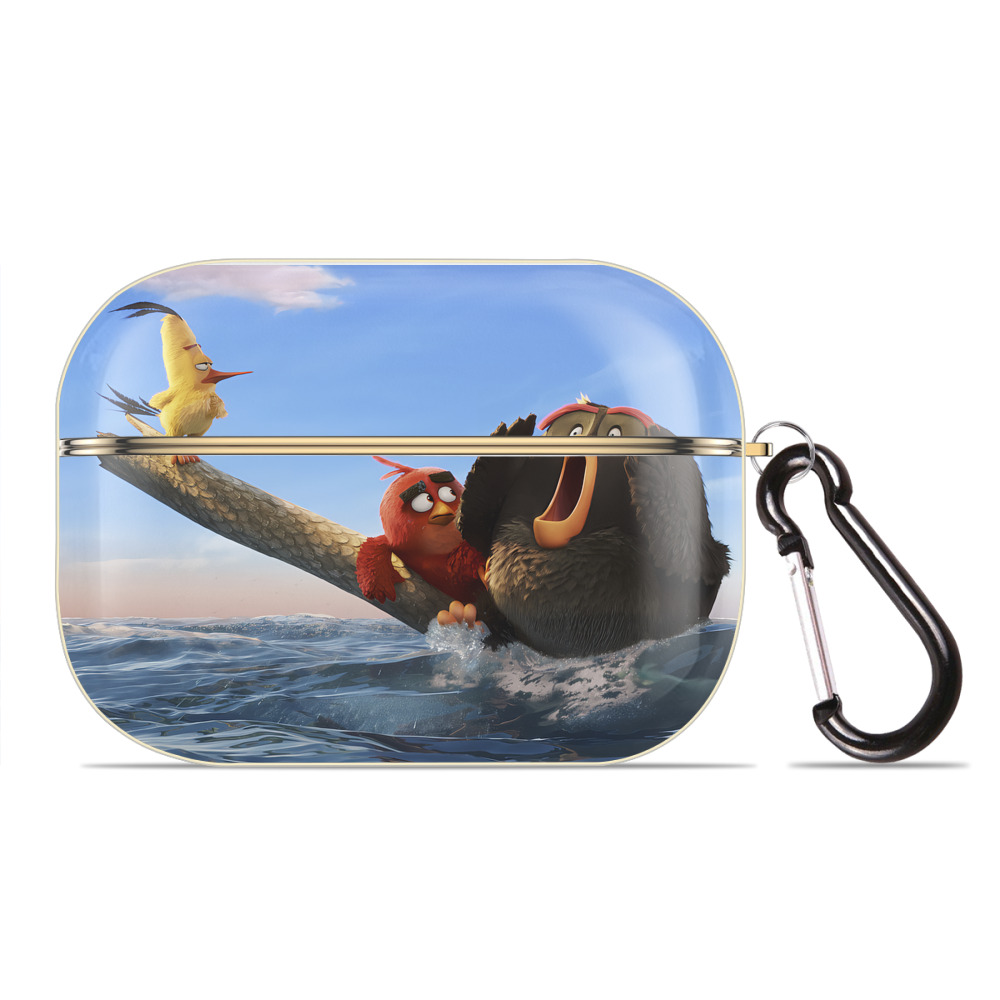 （画像用） Angry Birds アングリーバード 【AirPods Pro用】ハードシェル保護ケース｜耐衝撃・防指紋・カラビナ付き商品仕様