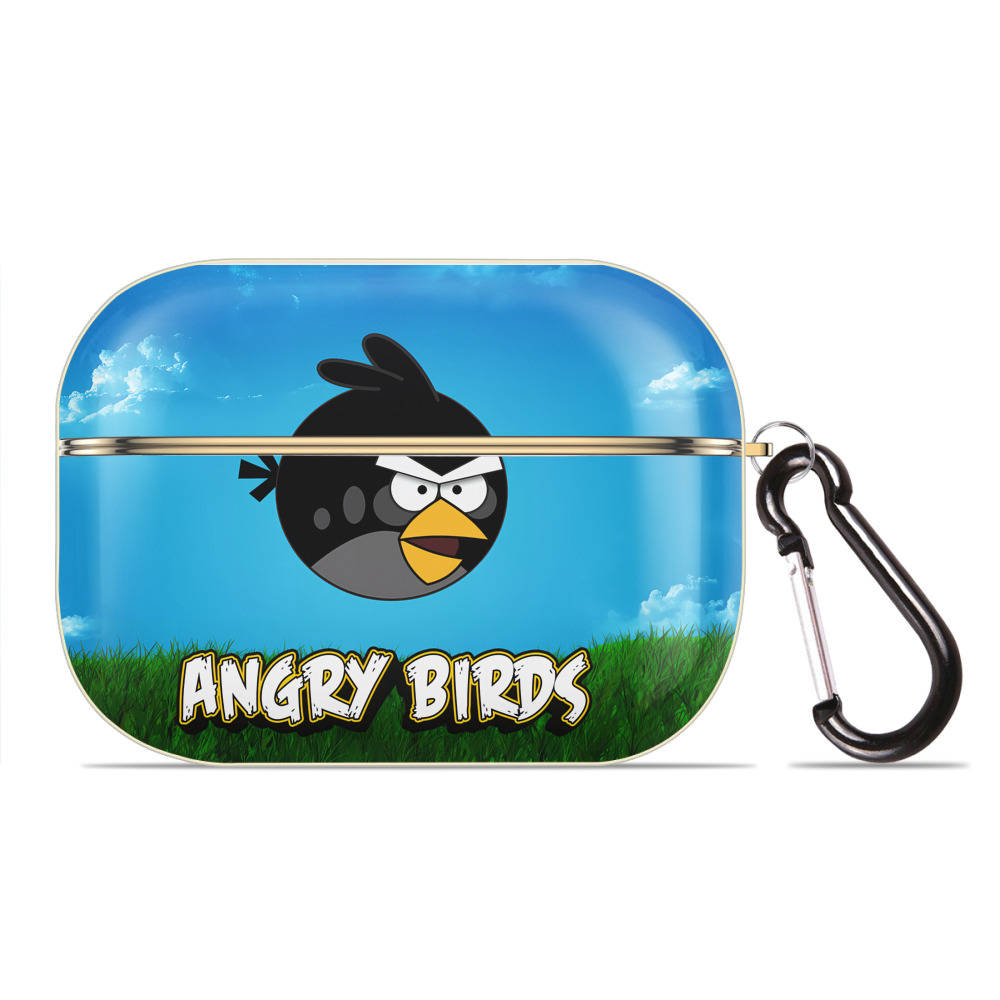 （画像用） Angry Birds アングリーバード 【AirPods Pro用】ハードシェル保護ケース｜耐衝撃・防指紋・カラビナ付き商品仕様