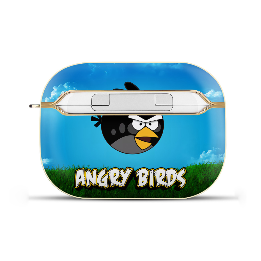 （画像用） Angry Birds アングリーバード 【AirPods Pro用】ハードシェル保護ケース｜耐衝撃・防指紋・カラビナ付き商品仕様