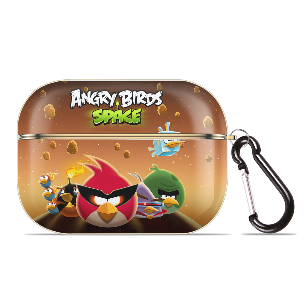 （画像用） Angry Birds アングリーバード 【AirPods Pro用】ハードシェル保護ケース｜耐衝撃・防指紋・カラビナ付き商品仕様
