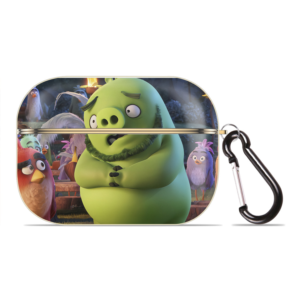 （画像用） Angry Birds アングリーバード 【AirPods Pro用】ハードシェル保護ケース｜耐衝撃・防指紋・カラビナ付き商品仕様