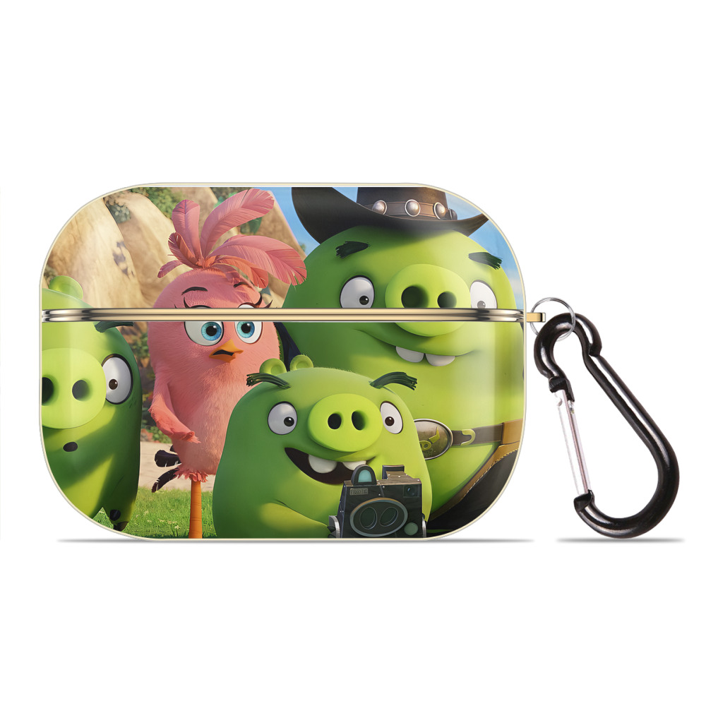 （画像用） Angry Birds アングリーバード 【AirPods Pro用】ハードシェル保護ケース｜耐衝撃・防指紋・カラビナ付き商品仕様