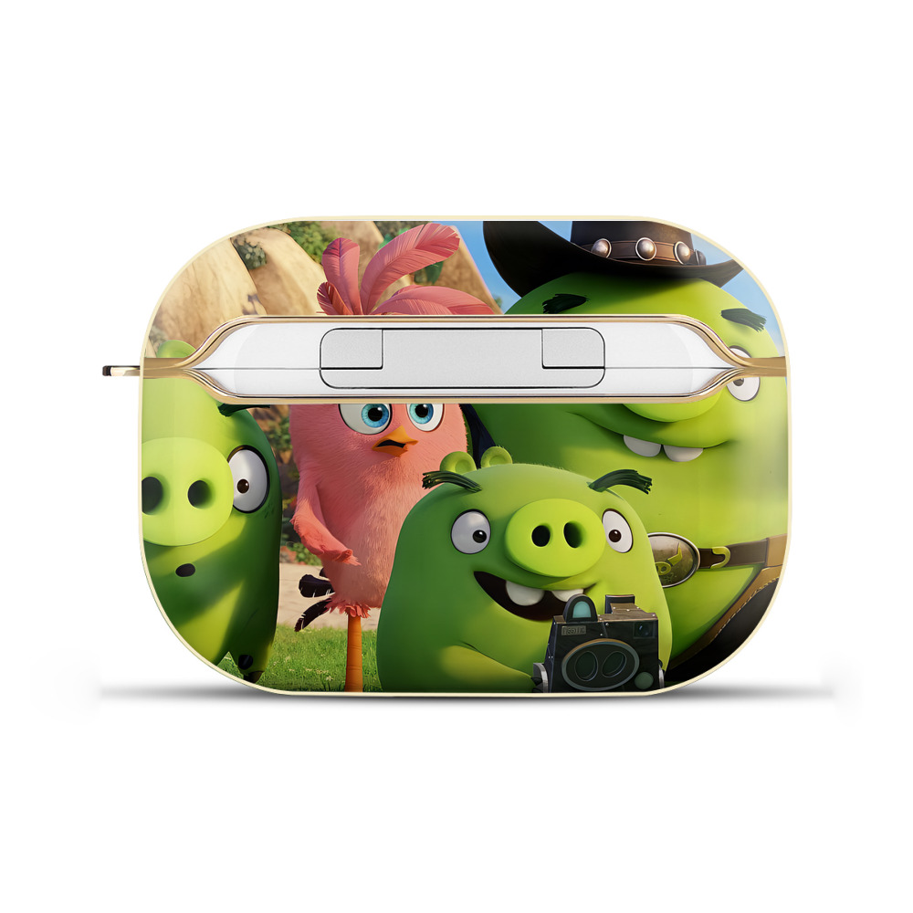 （画像用） Angry Birds アングリーバード 【AirPods Pro用】ハードシェル保護ケース｜耐衝撃・防指紋・カラビナ付き商品仕様