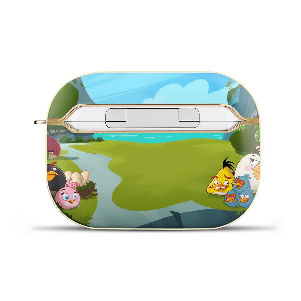 （画像用） Angry Birds アングリーバード 【AirPods Pro用】ハードシェル保護ケース｜耐衝撃・防指紋・カラビナ付き商品仕様