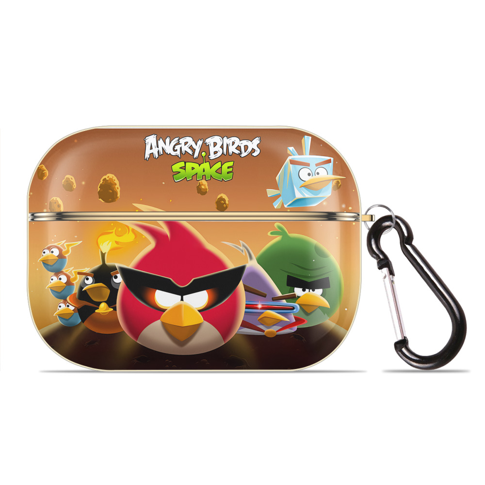 （画像用） Angry Birds アングリーバード 【AirPods Pro用】ハードシェル保護ケース｜耐衝撃・防指紋・カラビナ付き商品仕様