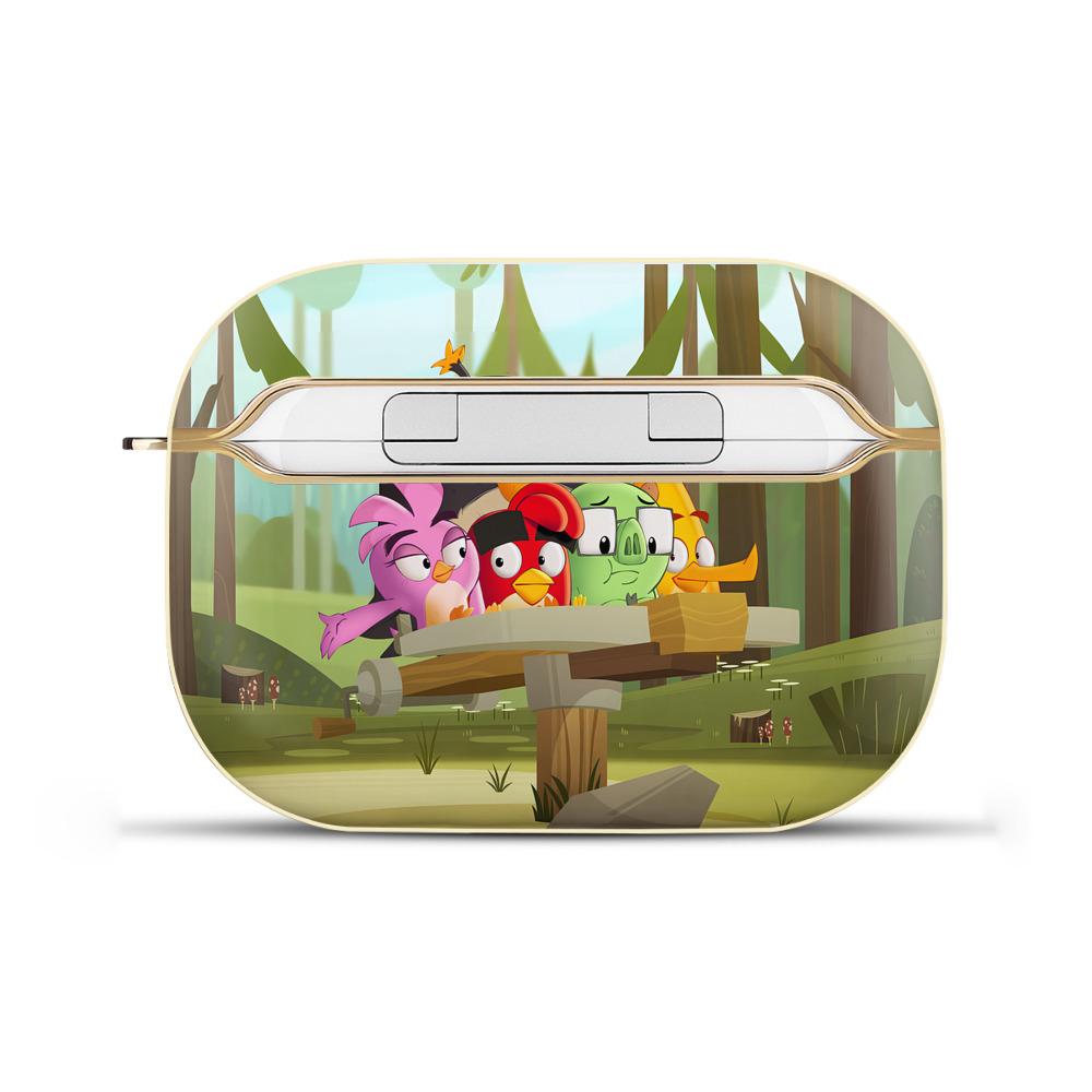 （画像用） Angry Birds アングリーバード 【AirPods Pro用】ハードシェル保護ケース｜耐衝撃・防指紋・カラビナ付き商品仕様