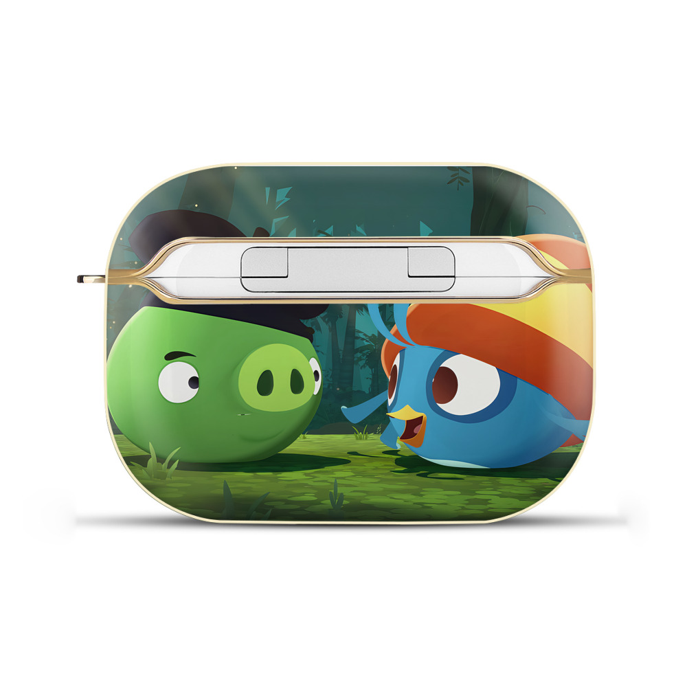 （画像用） Angry Birds アングリーバード 【AirPods Pro用】ハードシェル保護ケース｜耐衝撃・防指紋・カラビナ付き商品仕様