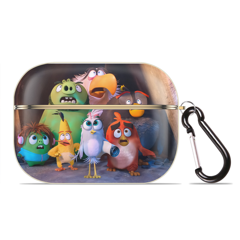 （画像用） Angry Birds アングリーバード 【AirPods Pro用】ハードシェル保護ケース｜耐衝撃・防指紋・カラビナ付き商品仕様