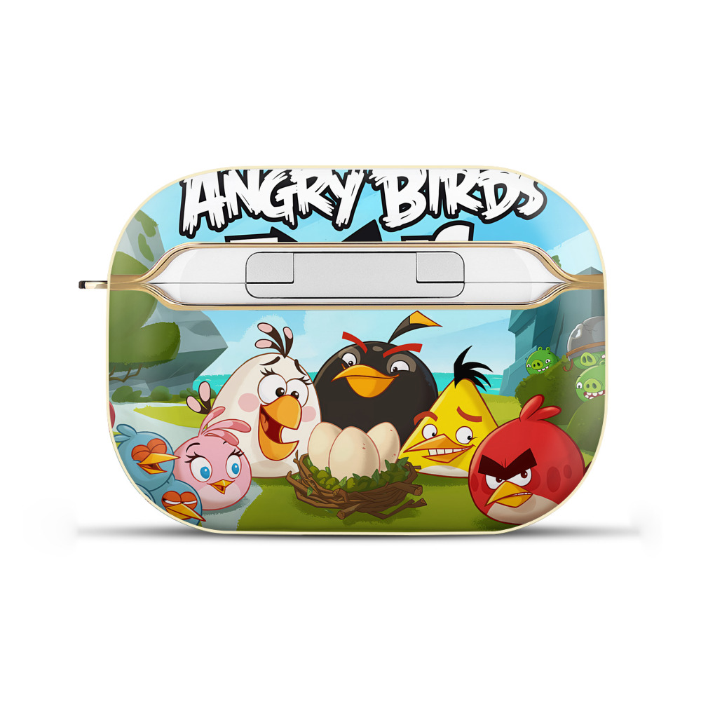 （画像用） Angry Birds アングリーバード 【AirPods Pro用】ハードシェル保護ケース｜耐衝撃・防指紋・カラビナ付き商品仕様