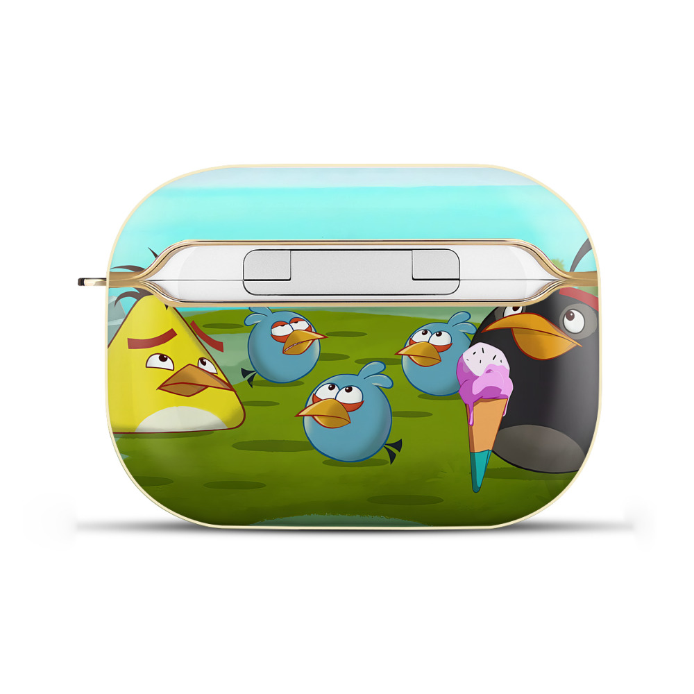 （画像用） Angry Birds アングリーバード 【AirPods Pro用】ハードシェル保護ケース｜耐衝撃・防指紋・カラビナ付き商品仕様