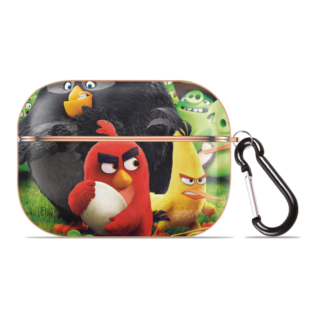 （画像用） Angry Birds アングリーバード 【AirPods Pro用】ハードシェル保護ケース｜耐衝撃・防指紋・カラビナ付き商品仕様
