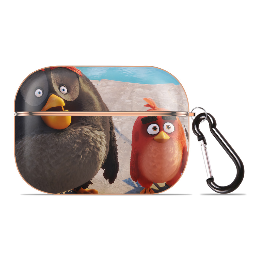 （画像用） Angry Birds アングリーバード 【AirPods Pro用】ハードシェル保護ケース｜耐衝撃・防指紋・カラビナ付き商品仕様
