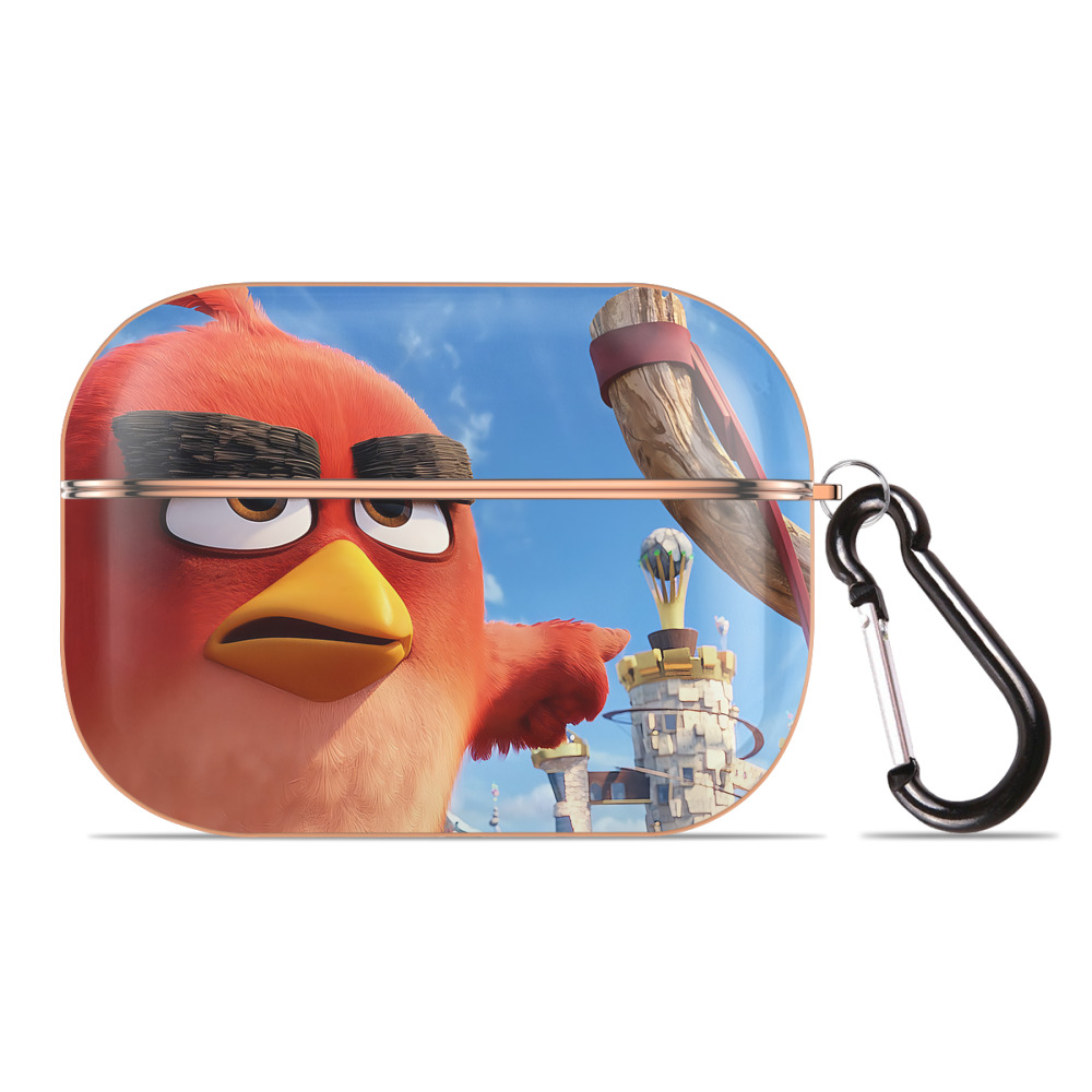 （画像用） Angry Birds アングリーバード 【AirPods Pro用】ハードシェル保護ケース｜耐衝撃・防指紋・カラビナ付き商品仕様